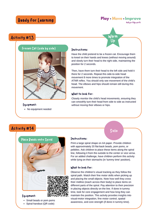 Brain Breaks and Movement Learning Activities for Fidgety Students in Primary School