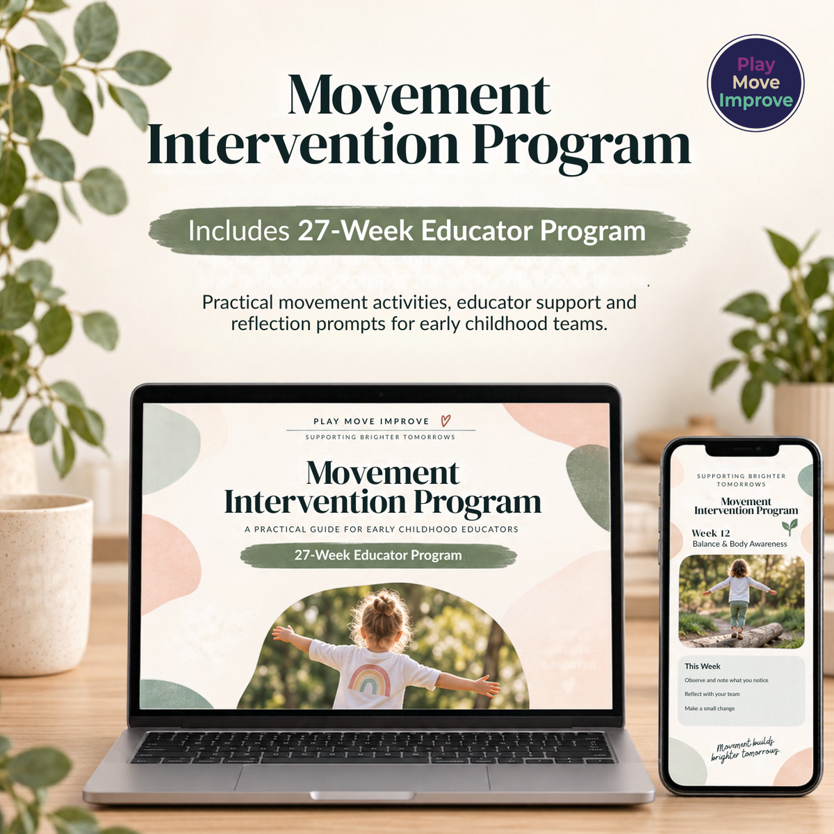 Play Move Improve Movement Intervention Program for Early Childhood Services
