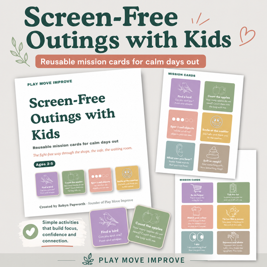 Screen-Free Outings with Kids Printable Mission Cards