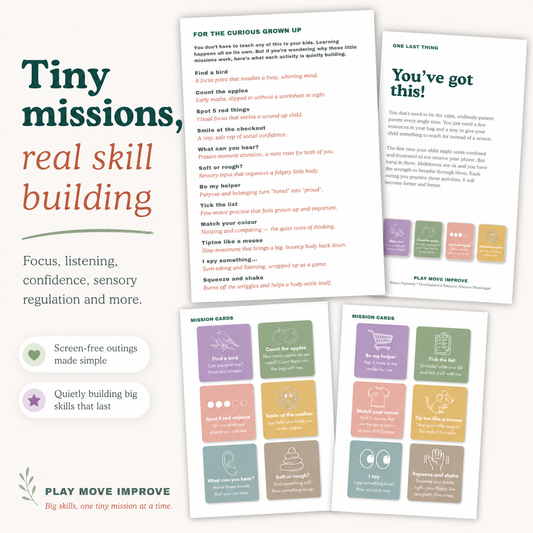 Screen-Free Outings with Kids Printable Mission Cards