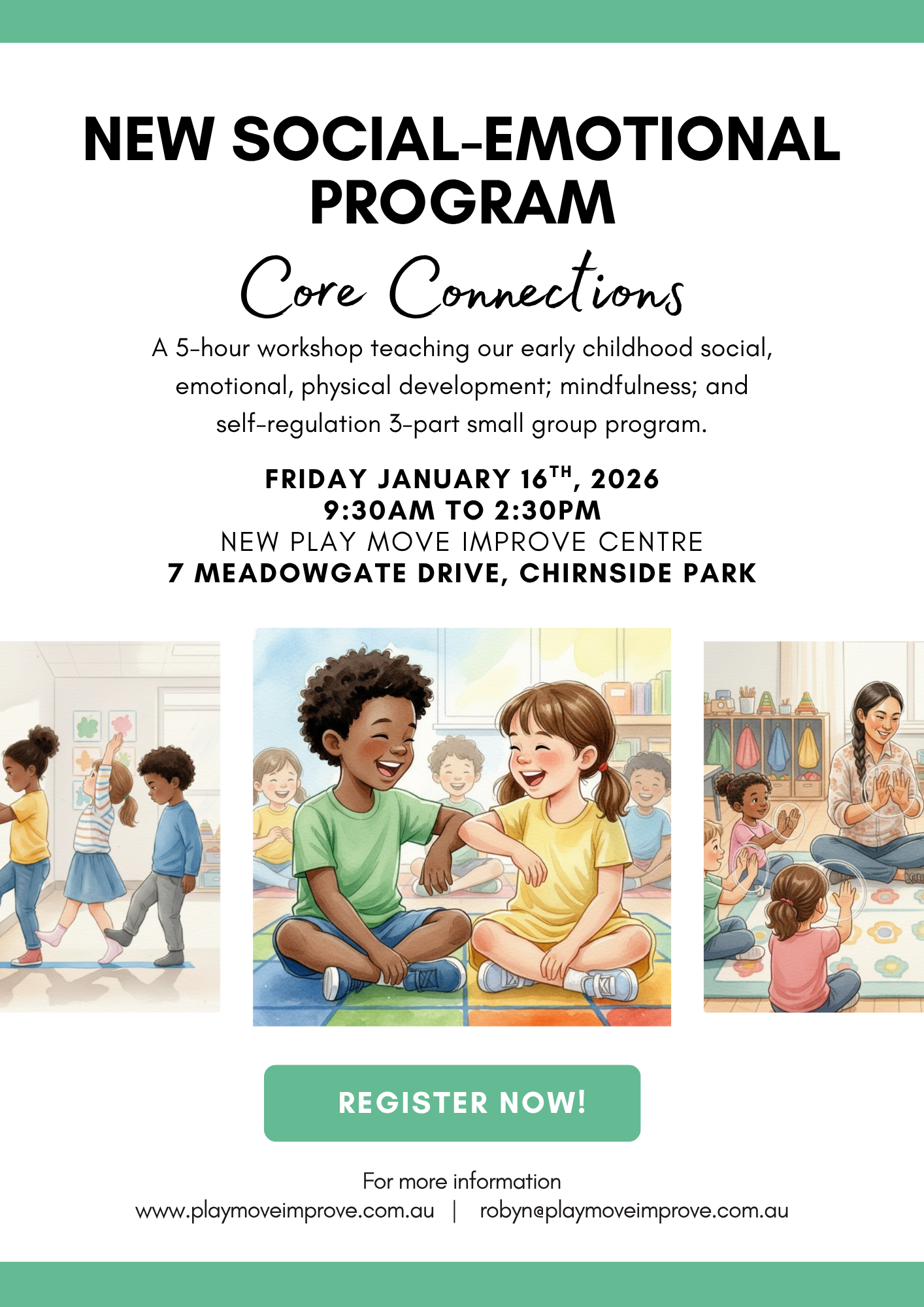 New social-emotional early childhood program - Core Connections