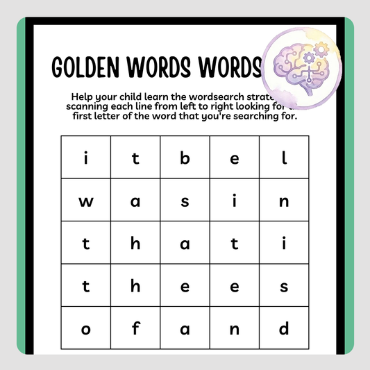 Printable Resource - Sight Words Wordsearch