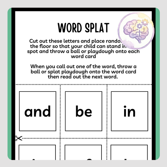 Printable Resource - Word Splat