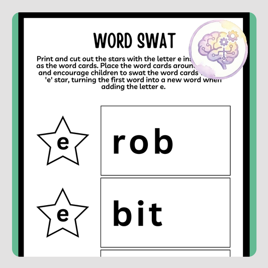 Printable Resource - Word Swat