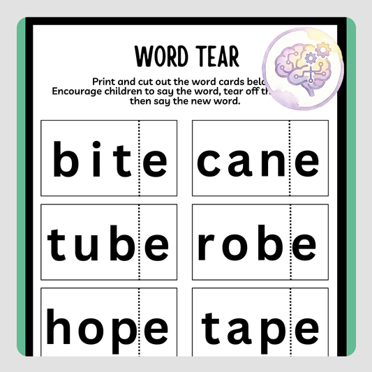 Printable Resource - Word Tear