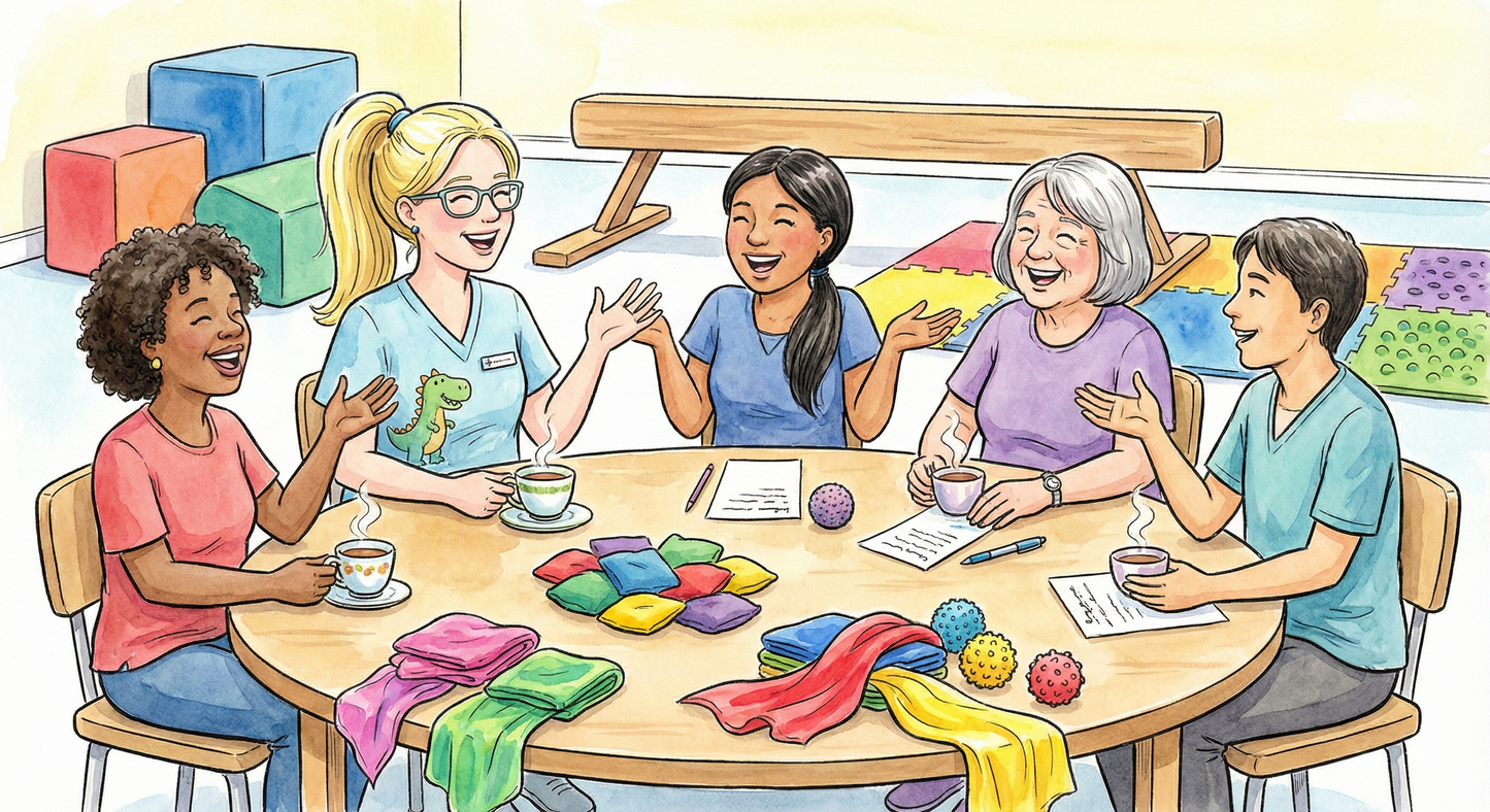 Robyn Papworth leading a clinical regulation workshop for early childhood educators in the Chirnside Park studio